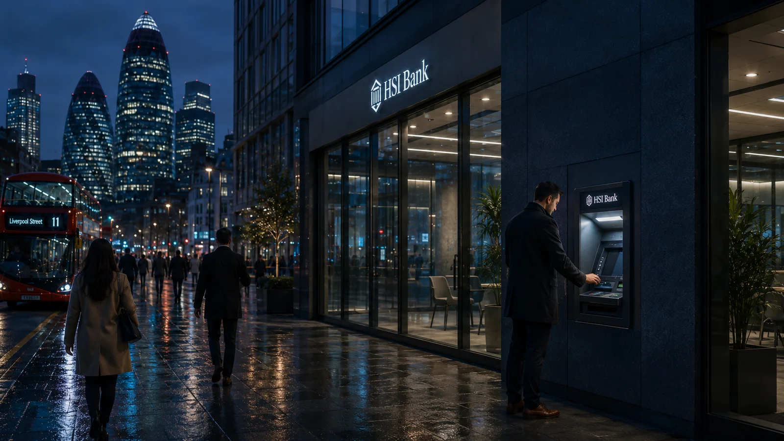HSI Bank branch and ATM access